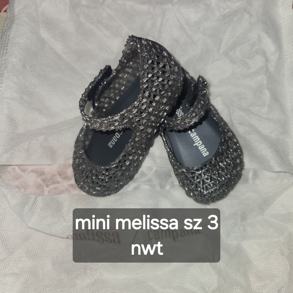 Mini Melissa Kids' Sparkly Dress Shoes - Silver